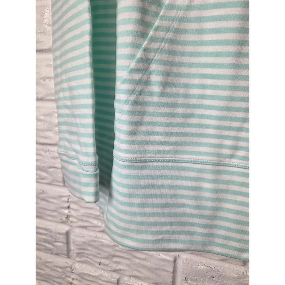 Women's size Small Vineyard Vines pullover hoodie Stripes Stretch Mint & White - Picture 4 of 7